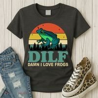 DILF Damn I Love Frogs Women's T-Shirt thumb 3