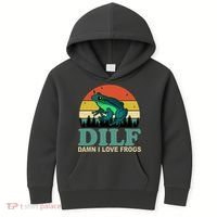 DILF Damn I Love Frogs Kids Hoodie thumb 0