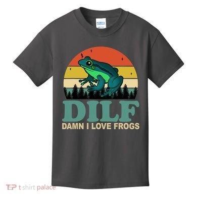 DILF Damn I Love Frogs Kids T-Shirt