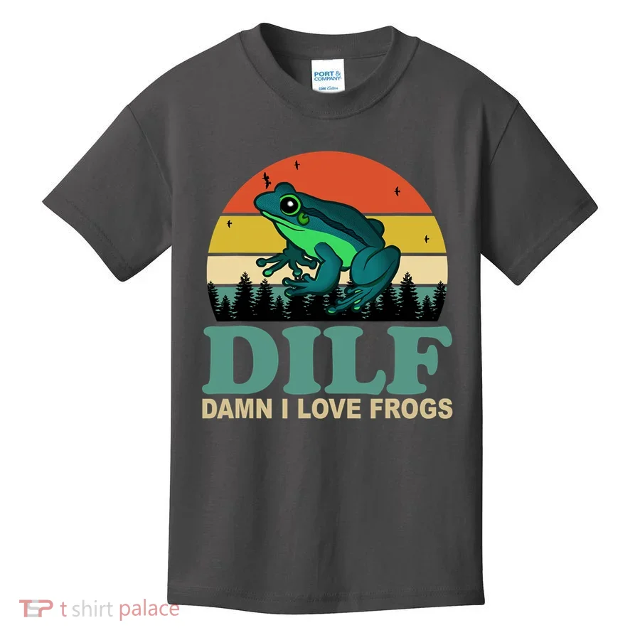 DILF Damn I Love Frogs Kids T-Shirt