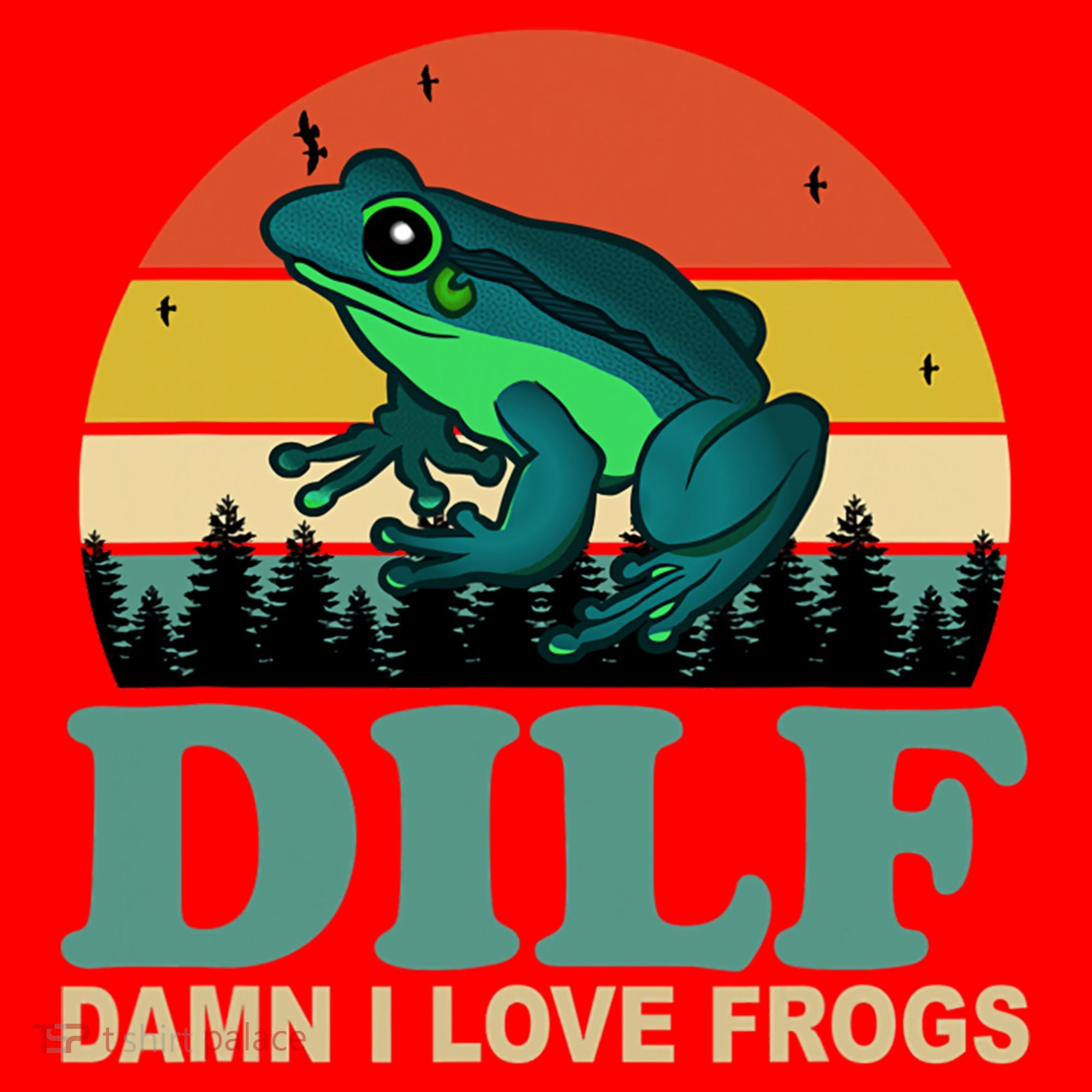 DILF Damn I Love Frogs Santa Hat