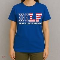 DILF Damn I Love Freedom Funny Patriotic 4th Of July T-Shirt thumb 4