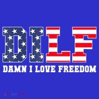 DILF Damn I Love Freedom Funny Patriotic 4th Of July Women's Tank Top thumb 5