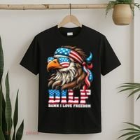Dilf Damn I Love Freedom Eagle Mullet Funny 4th Of July T-Shirt thumb 2