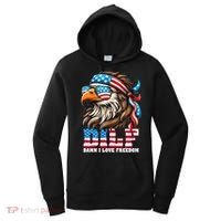 Dilf Damn I Love Freedom Eagle Mullet Funny 4th Of July Women's Hoodie thumb 0