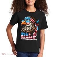 Dilf Damn I Love Freedom Eagle Mullet Funny 4th Of July Kids T-Shirt thumb 2