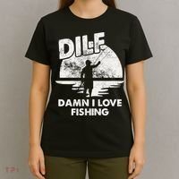 Dilf Damn I Love Fishing T-Shirt thumb 4