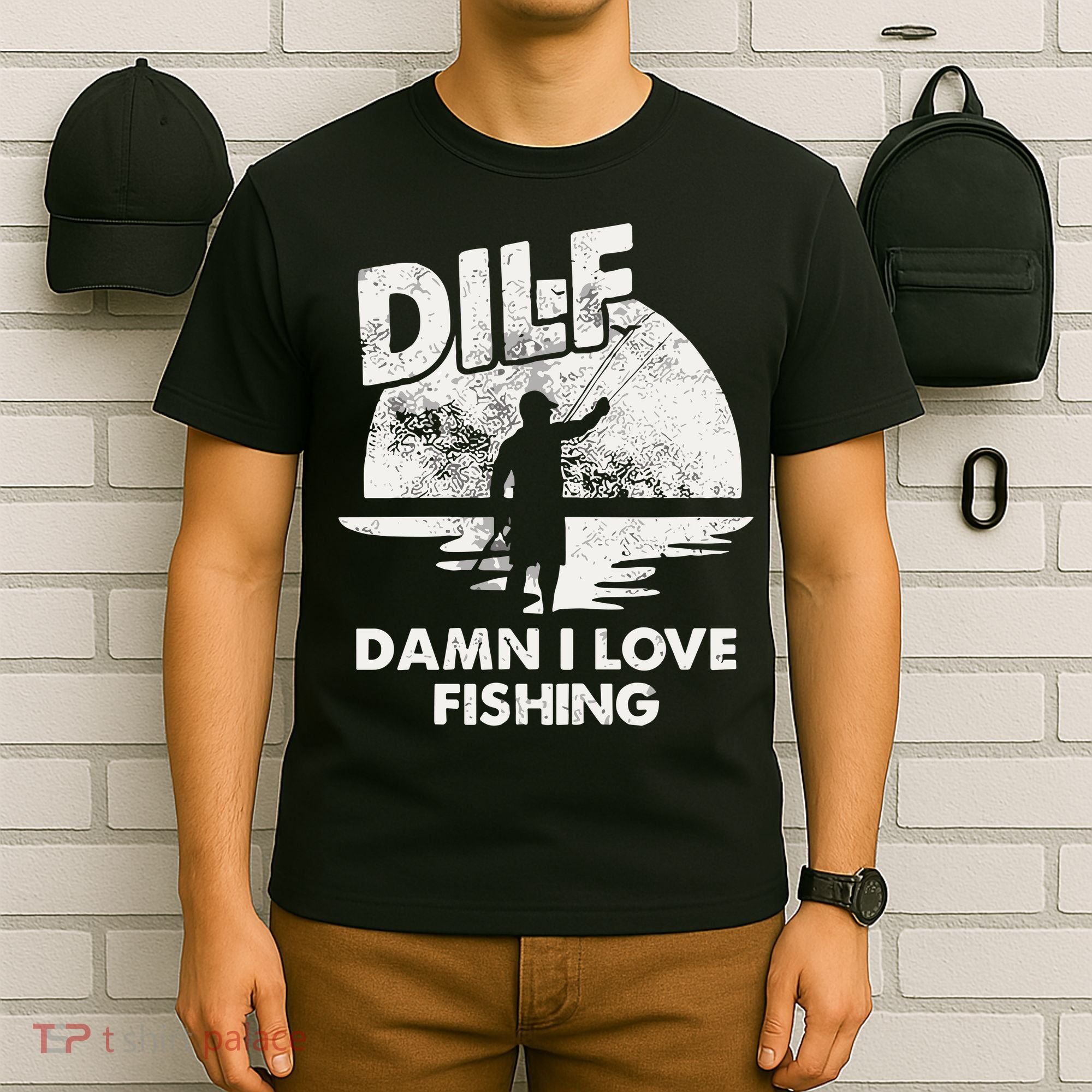 Dilf Damn I Love Fishing T-Shirt