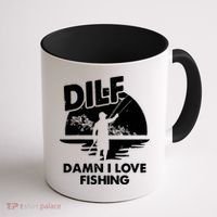 Dilf Damn I Love Fishing Coffee Mug thumb 1