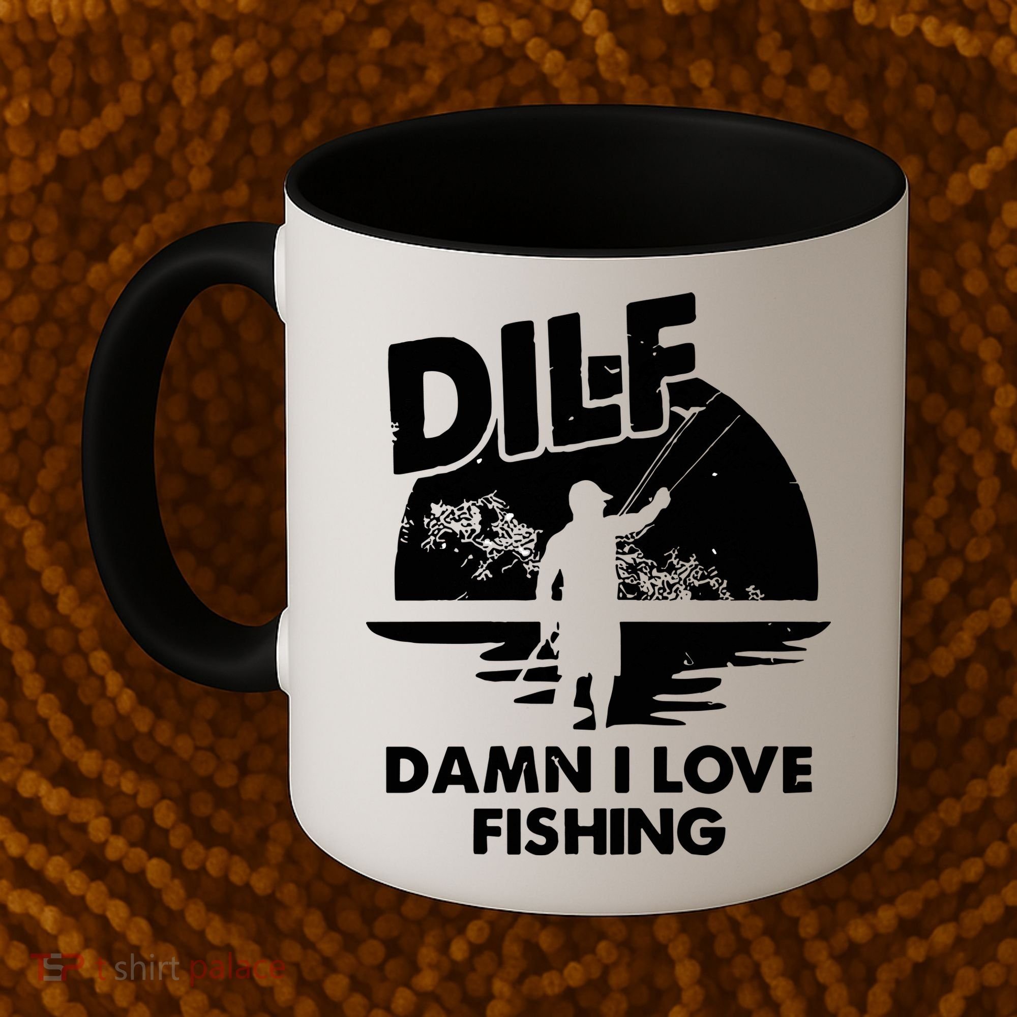 Dilf Damn I Love Fishing Coffee Mug