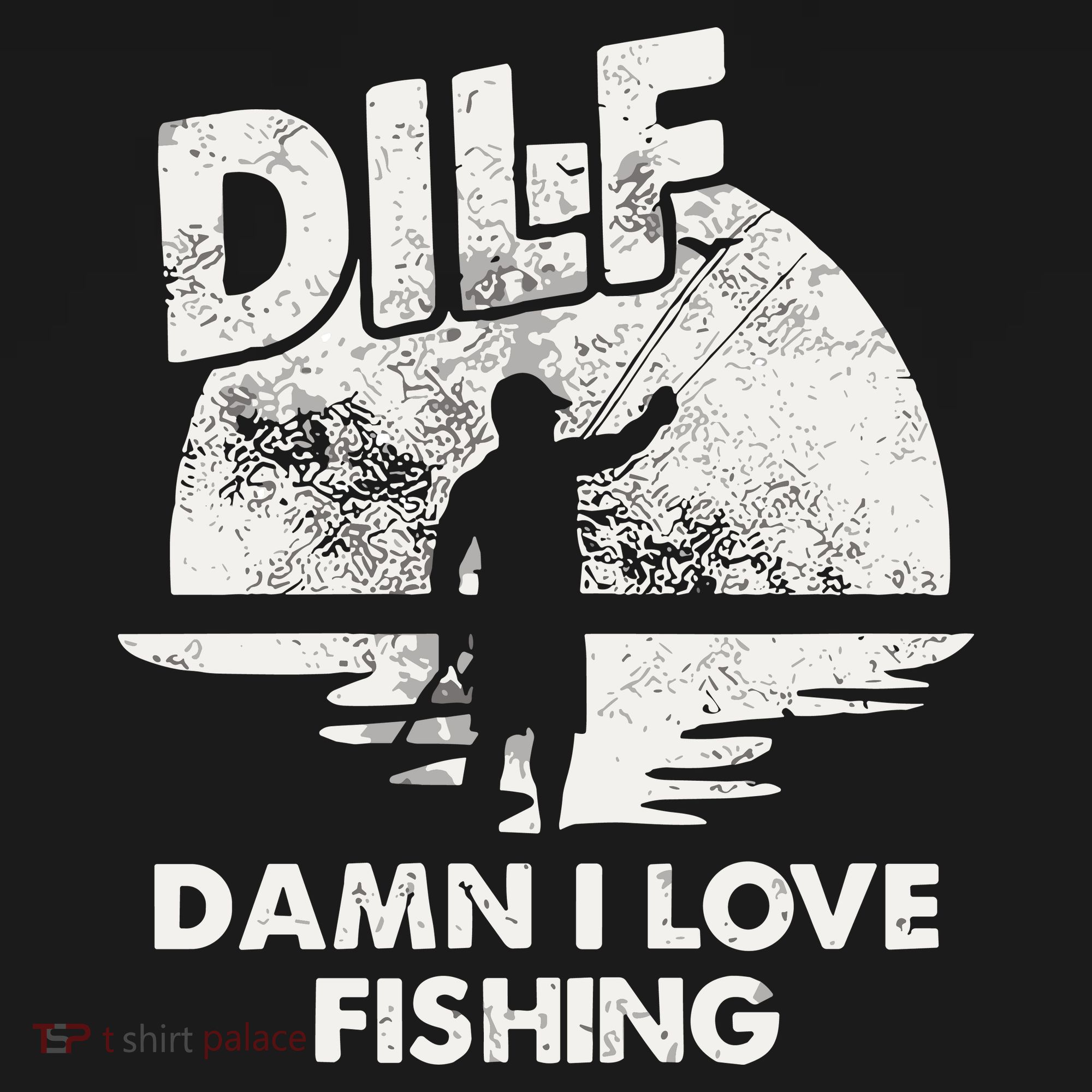Dilf Damn I Love Fishing Ornament