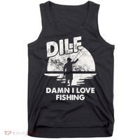 Dilf Damn I Love Fishing Tank Top thumb 0