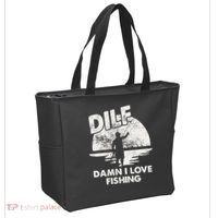 Dilf Damn I Love Fishing Tote Bag thumb 2