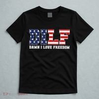 DILF Damn I Love Freedom Funny Patriotic 4th Of July T-Shirt thumb 5