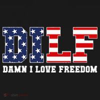 DILF Damn I Love Freedom Funny Patriotic 4th Of July Women's Tank Top thumb 5