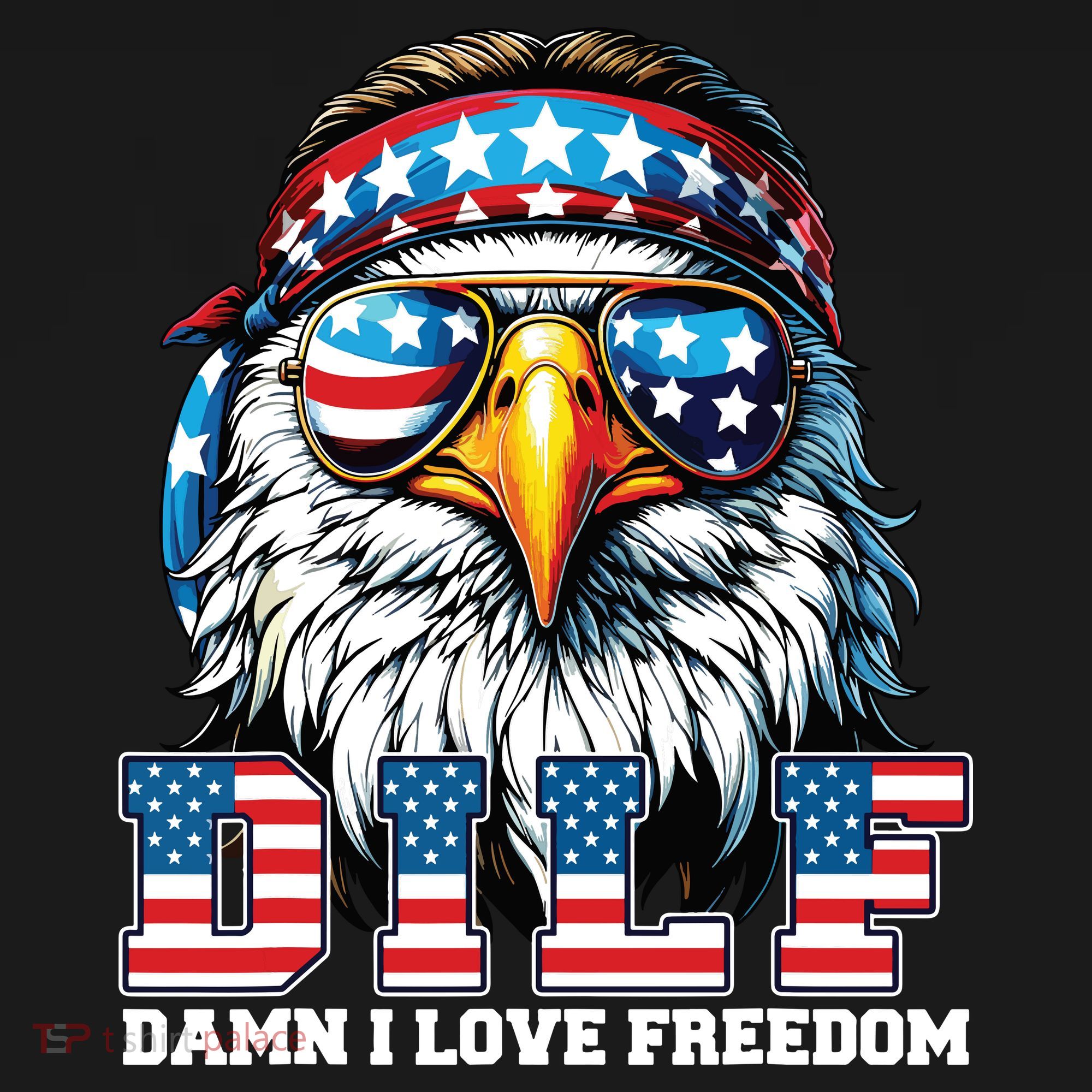 Dilf Damn I Love Freedom Eagle Funny Patriotic 4th Of July Coaster