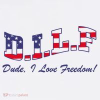 DILF Dude I Love Freedom Funny USA 4th July Flag Party Free T-Shirt thumb 7
