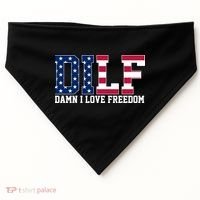 DILF Damn I Love Freedom USA USA-Made Doggie Bandana thumb 0