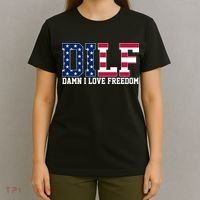 DILF Damn I Love Freedom USA T-Shirt thumb 4