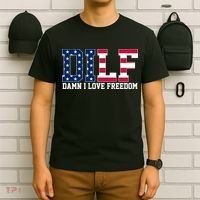 DILF Damn I Love Freedom USA T-Shirt thumb 6