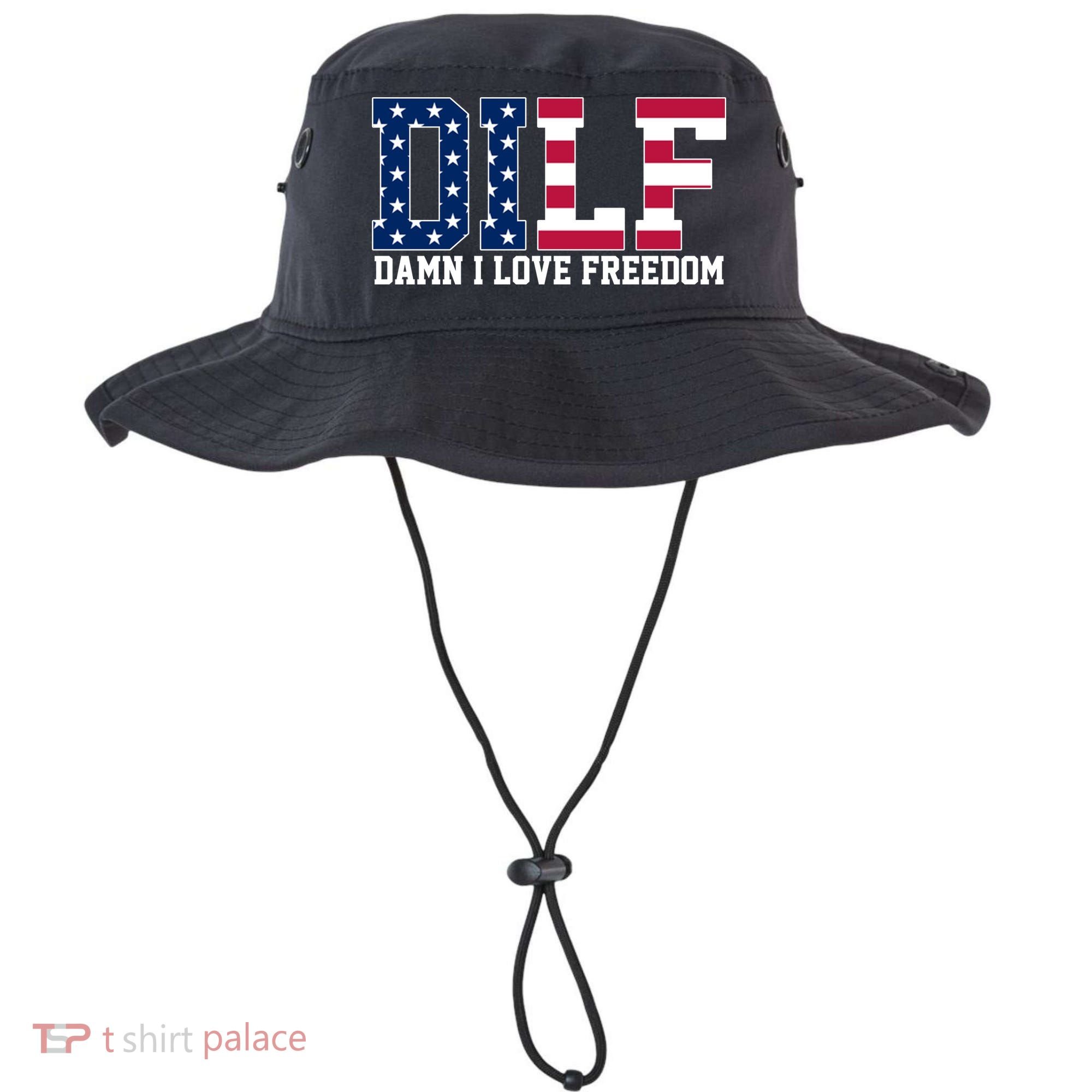 DILF Damn I Love Freedom USA Bucket Hat