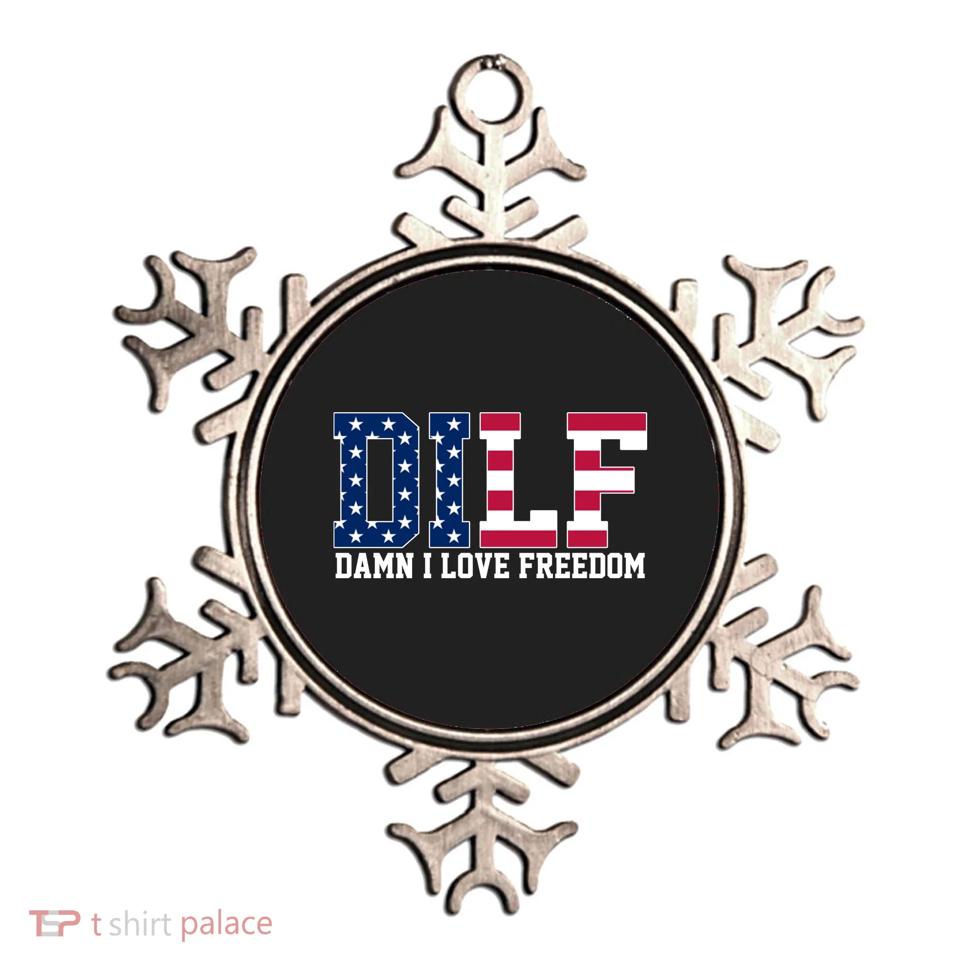 DILF Damn I Love Freedom USA Ornament
