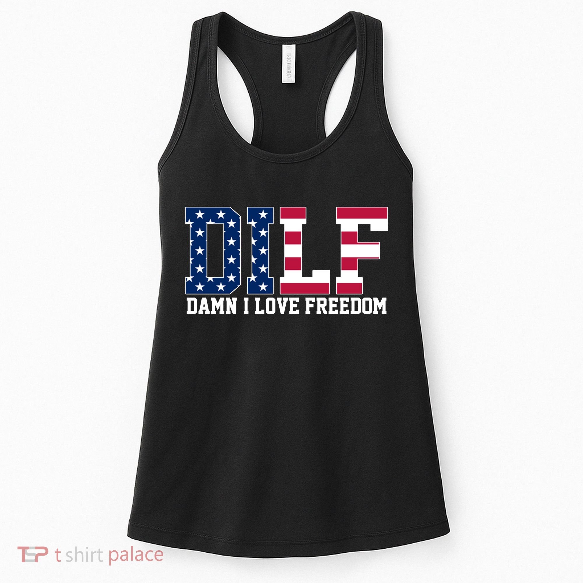 DILF Damn I Love Freedom USA Women's Tank Top