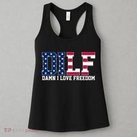 DILF Damn I Love Freedom USA Women's Tank Top thumb 3