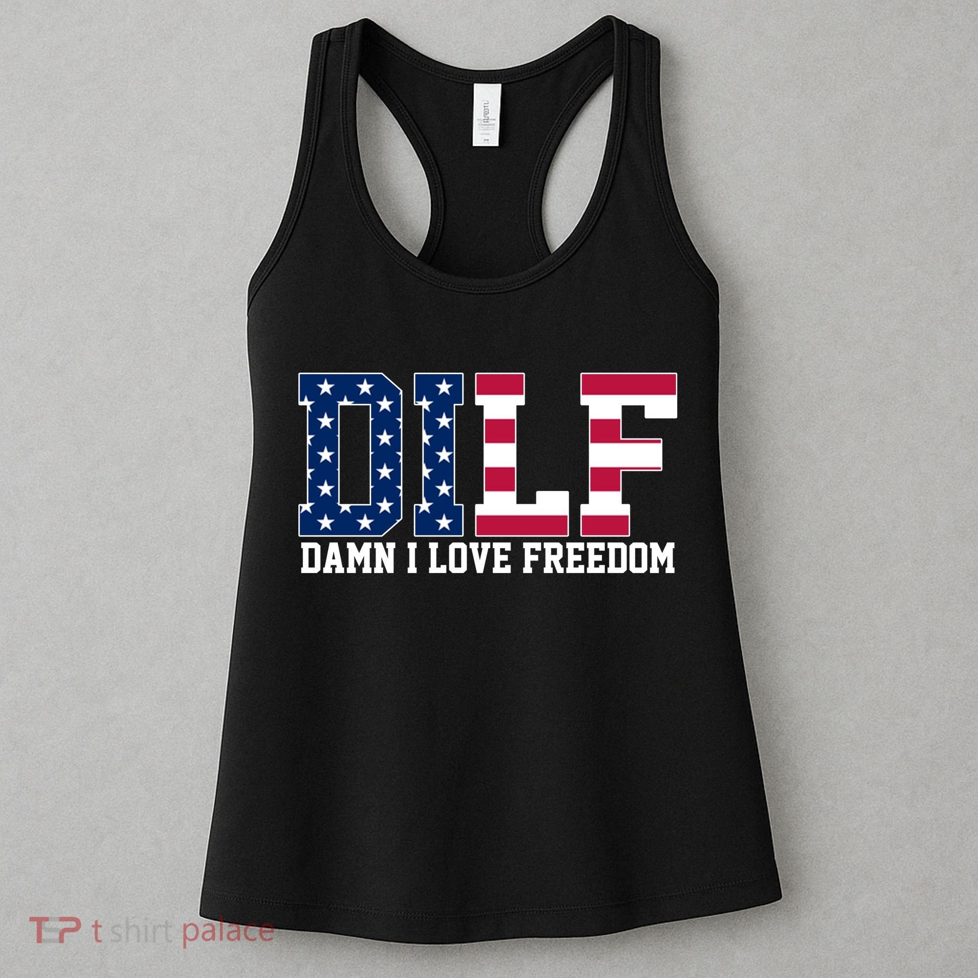 DILF Damn I Love Freedom USA Women's Tank Top