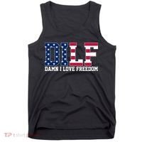 DILF Damn I Love Freedom USA Tank Top thumb 0