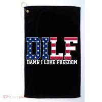 DILF Damn I Love Freedom USA Golf Towel thumb 0