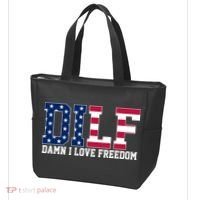 DILF Damn I Love Freedom USA Tote Bag thumb 3