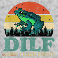 Dilf Damn I Love Frogs Long Sleeve Shirt thumb 2