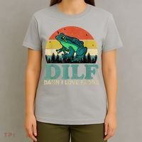 Dilf Damn I Love Frogs T-Shirt thumb 4