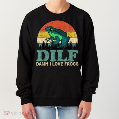 Dilf Damn I Love Frogs Women's Sweatshirt