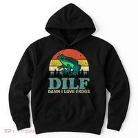 Dilf Damn I Love Frogs Hoodie thumb 0