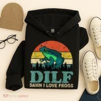 Dilf Damn I Love Frogs Hoodie thumb 4