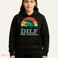 Dilf Damn I Love Frogs Hoodie thumb 5