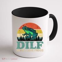 Dilf Damn I Love Frogs Coffee Mug thumb 1
