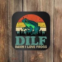 Dilf Damn I Love Frogs Coaster thumb 0