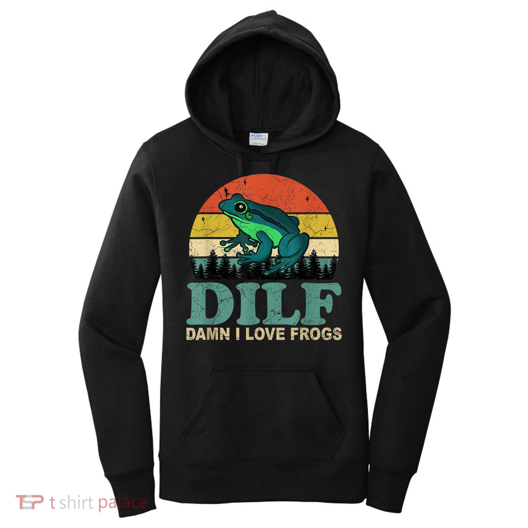 Dilf Damn I Love Frogs Women's Hoodie