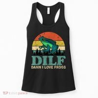 Dilf Damn I Love Frogs Women's Tank Top thumb 0