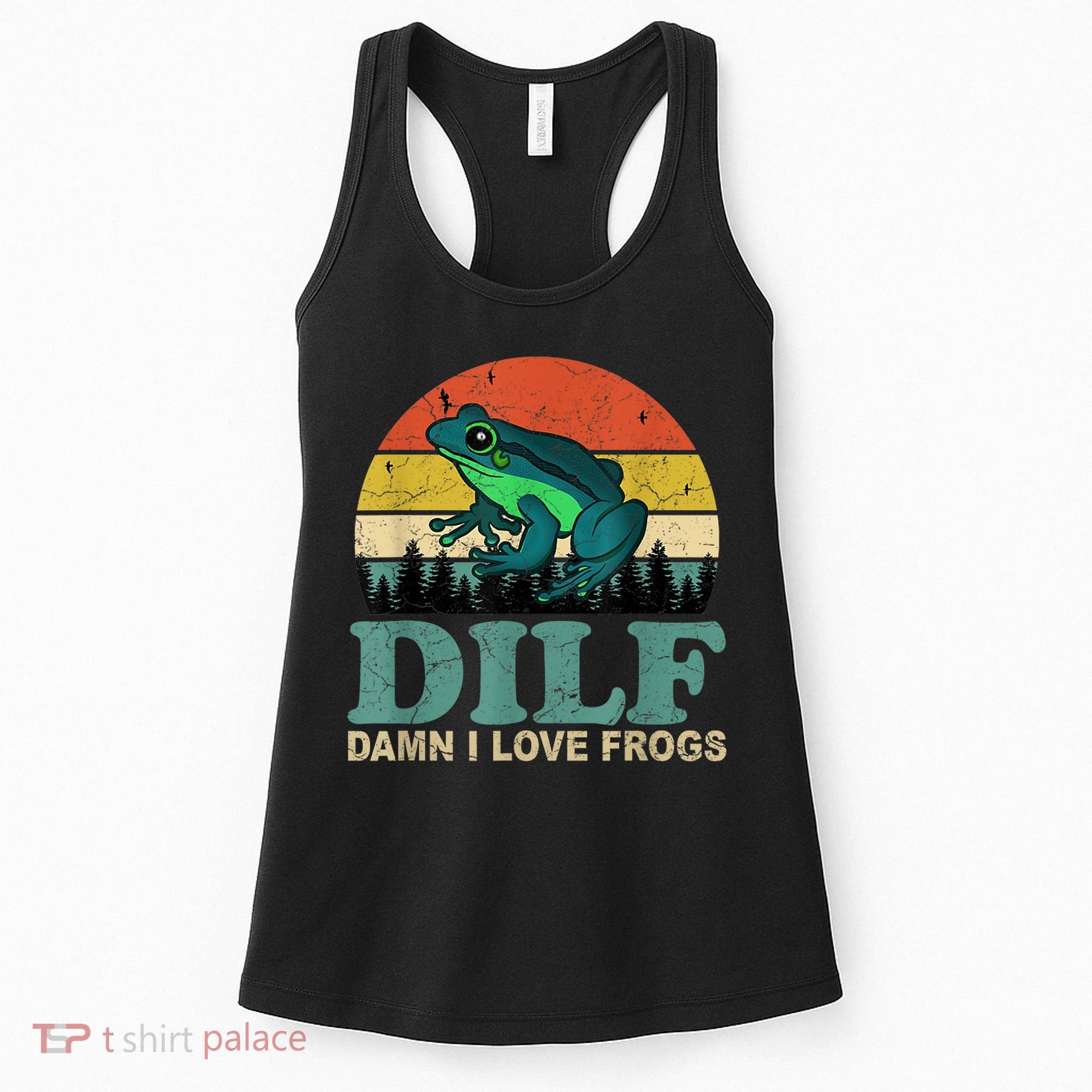 Dilf Damn I Love Frogs Women's Tank Top