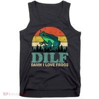Dilf Damn I Love Frogs Tank Top thumb 0