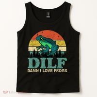 Dilf Damn I Love Frogs Tank Top thumb 2