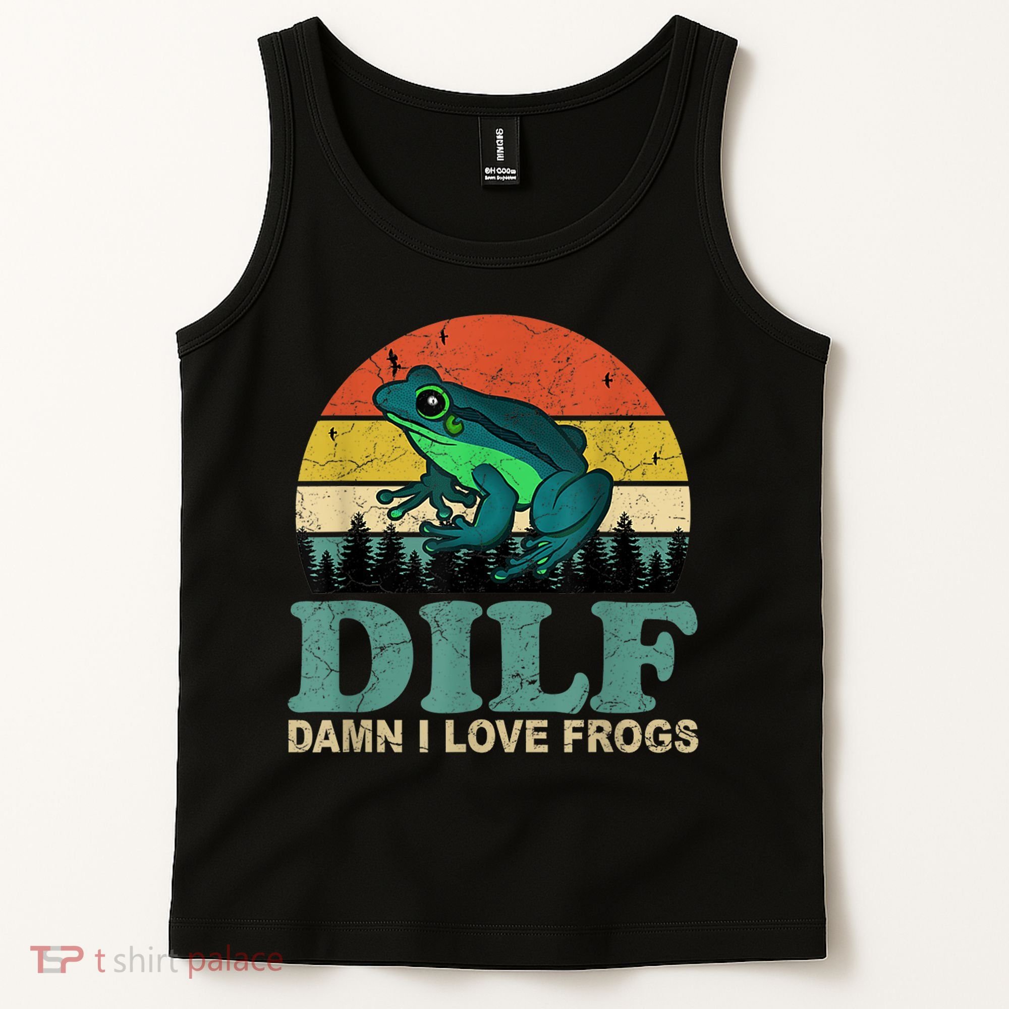 Dilf Damn I Love Frogs Tank Top