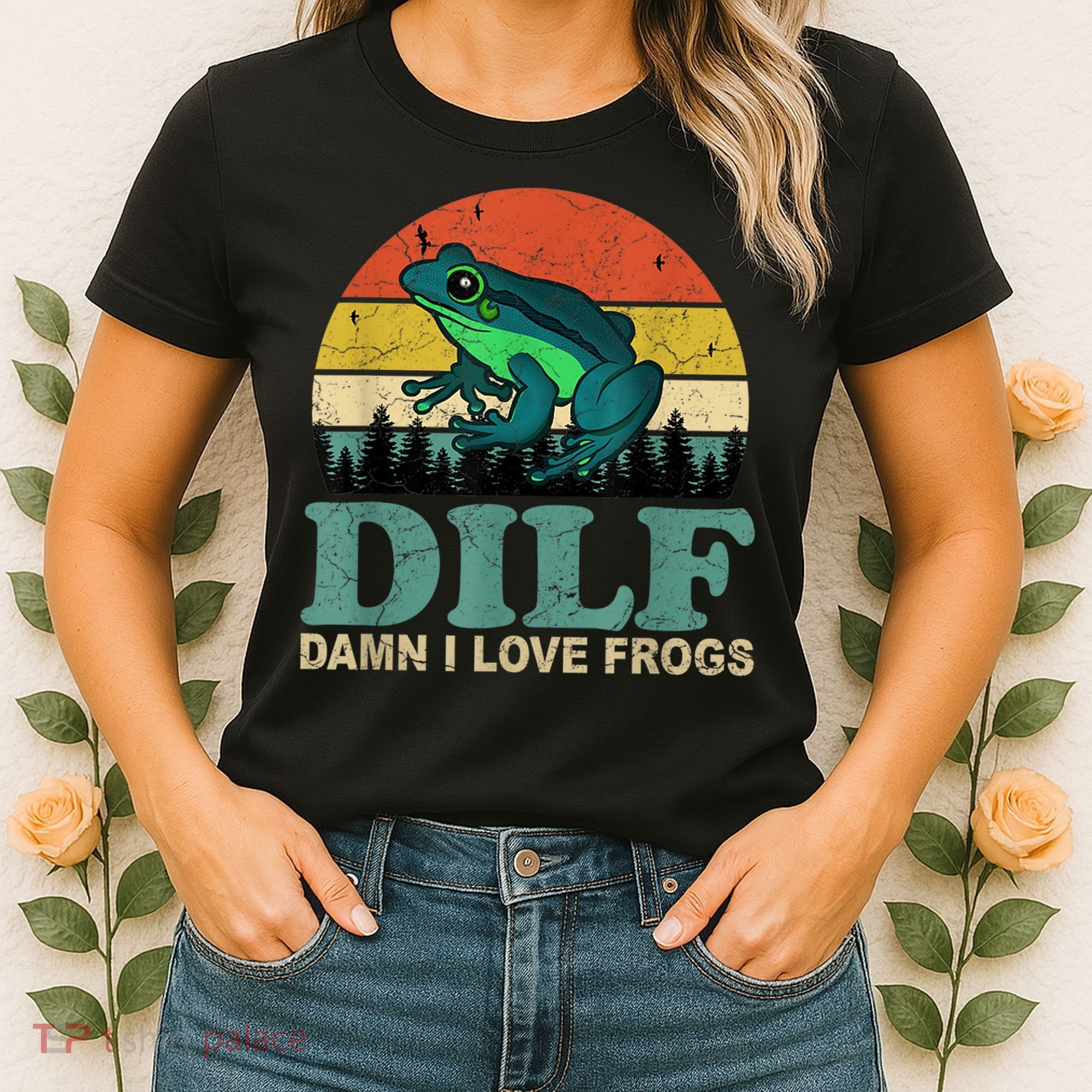 Dilf Damn I Love Frogs Women's T-Shirt