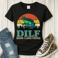 Dilf Damn I Love Frogs Women's T-Shirt thumb 3
