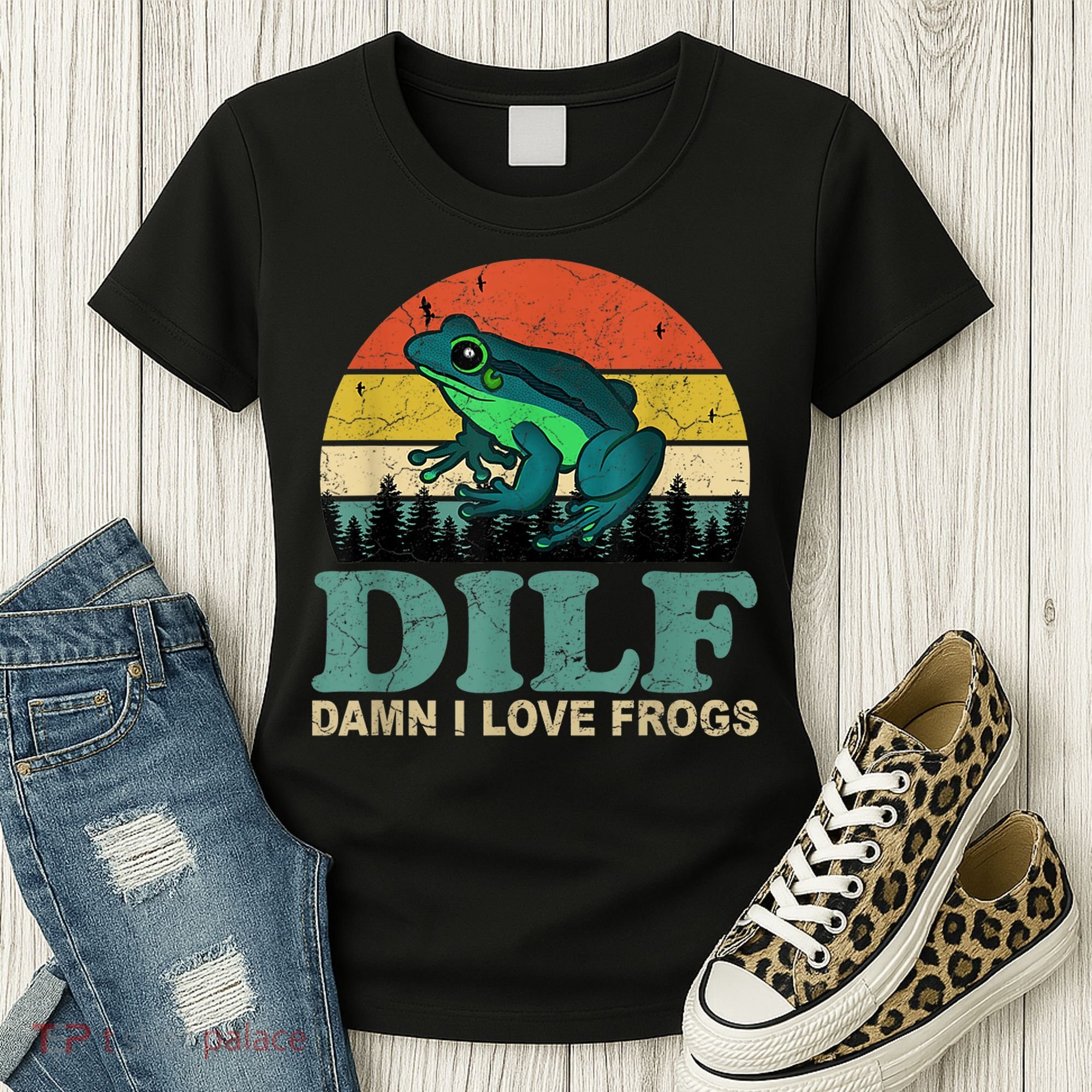 Dilf Damn I Love Frogs Women's T-Shirt