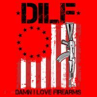 DILF Damn I Love Firearms Distressed USA American Flag Santa Hat thumb 1
